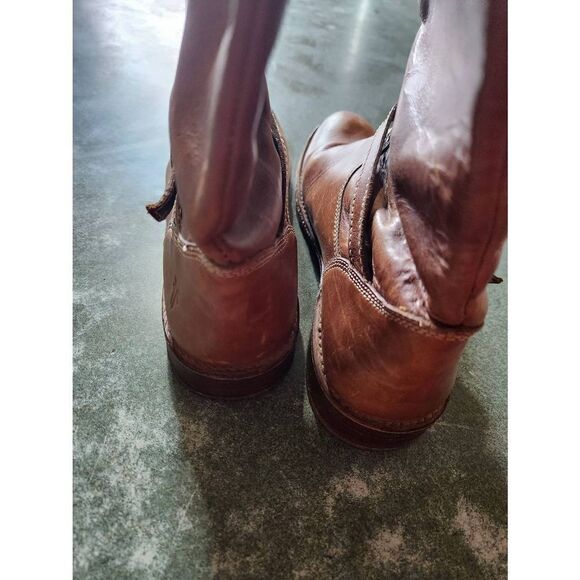 FRYE Shirley  brown 77745 Vintage Equestrian Harness Boot sz 7.5 - Picture 2 of 6